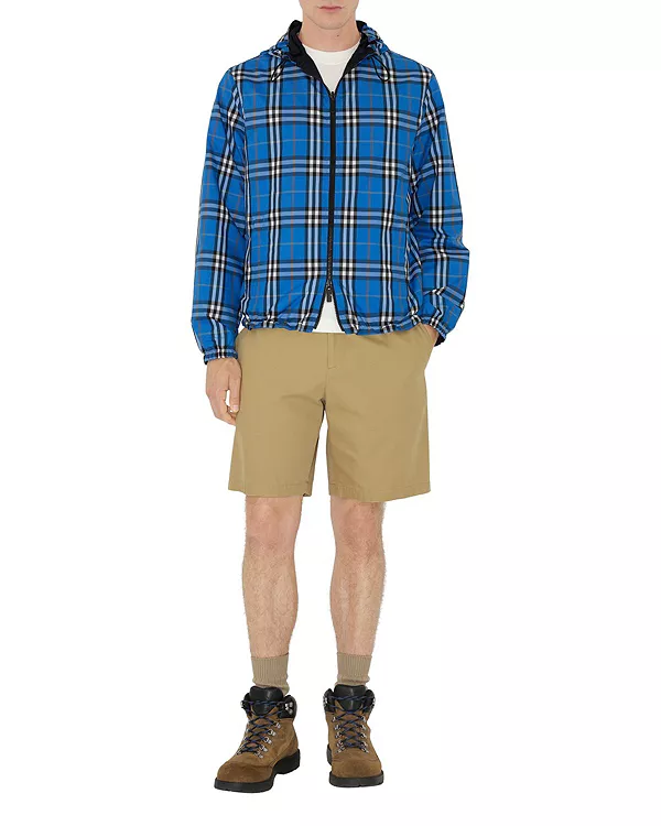 Двусторонняя клетчатая куртка с капюшоном Burberry, синий
Двусторонняя клетчатая куртка с капюшоном Burberry, синий