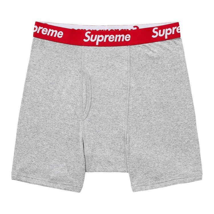 Боксеры Supreme x Hanes Boxer Briefs (2 Pack), Heather Grey
Боксеры Supreme x Hanes Boxer Briefs (2 Pack), Heather Grey