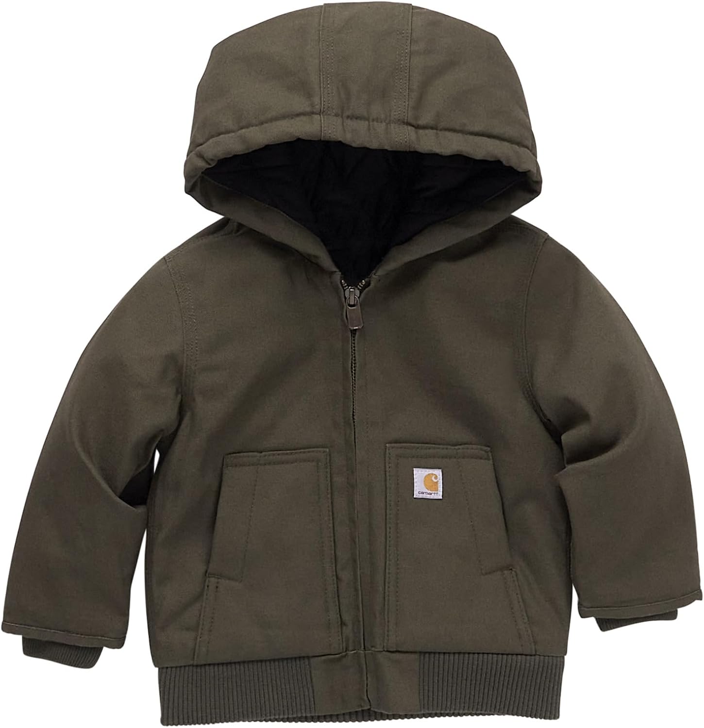 Carhartt baby-boys утепленная худи-куртка из канваса на молнии, Olive Green
Carhartt baby-boys утепленная худи-куртка из канваса на молнии, Olive Green