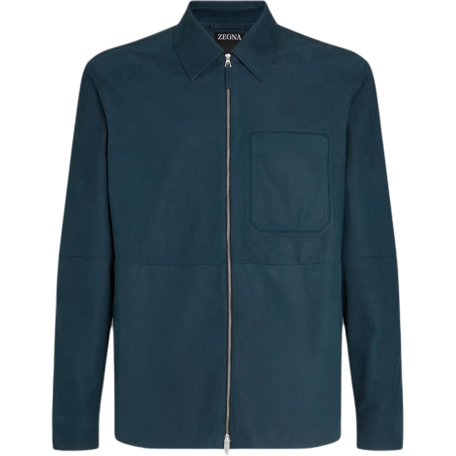 Ermenegildo Zegna Зип-овершот Zegna Secondskin, Dark Cyan
Ermenegildo Zegna Зип-овершот Zegna Secondskin, Dark Cyan