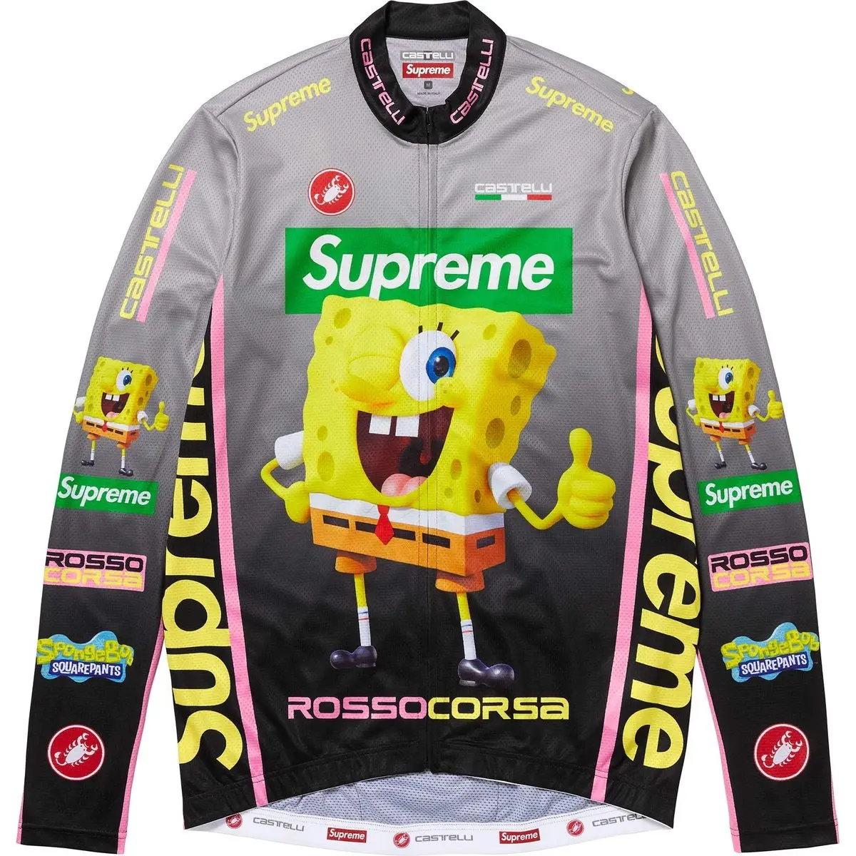 Футболка для велоспорта SpongeBob SquarePants Castelli с длинными рукавами Supreme, черный
Футболка для велоспорта SpongeBob SquarePants Castelli с длинными рукавами Supreme, черный