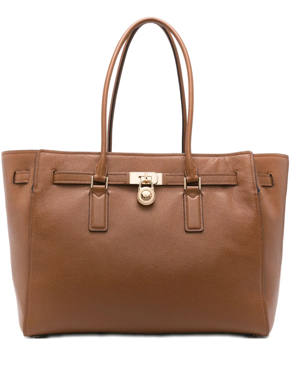 Кожаная сумка-тоут с замком Michael Michael Kors, коричневый
Кожаная сумка-тоут с замком Michael Michael Kors, коричневый