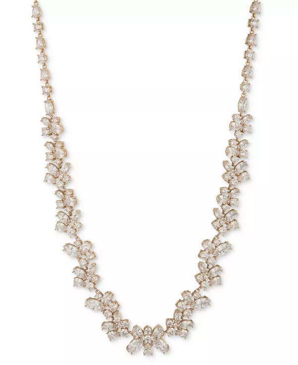 Ожерелье-Воротник с кубическим цирконием золотистого оттенка, 16 дюймов + удлинитель 3 дюйма Givenchy, white
Ожерелье-Воротник с кубическим цирконием золотистого оттенка, 16 дюймов + удлинитель 3 дюйма Givenchy, white