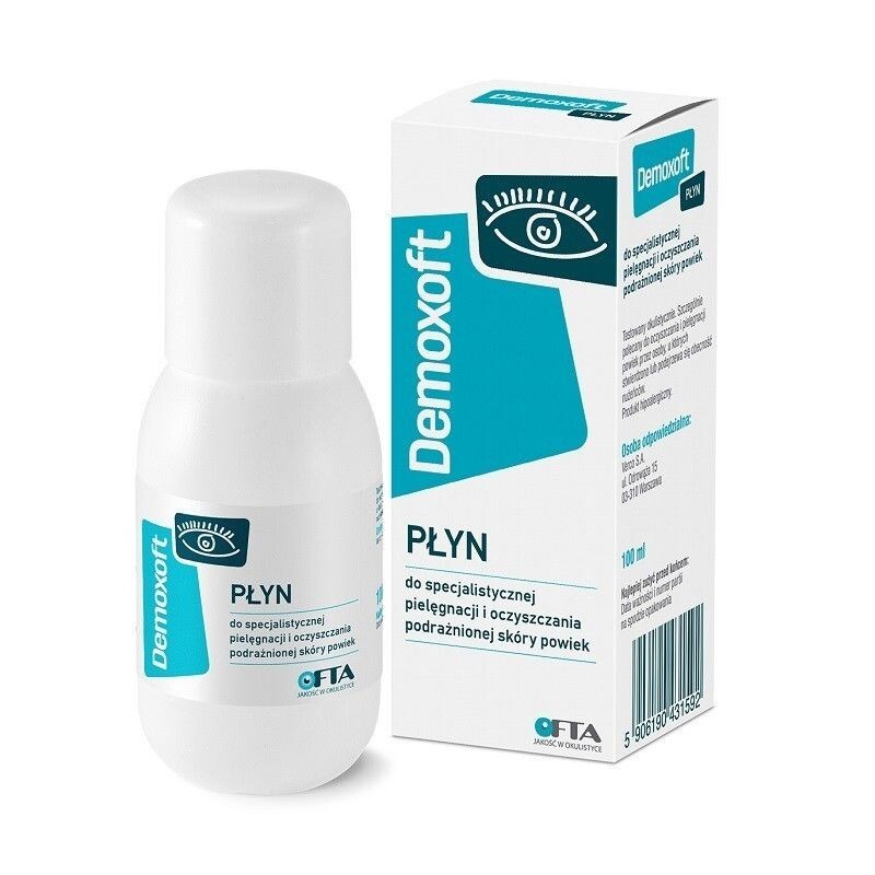 Жидкость для гигиены кожи век Demoxoft Płyn, 100 мл
Жидкость для гигиены кожи век Demoxoft Płyn, 100 мл