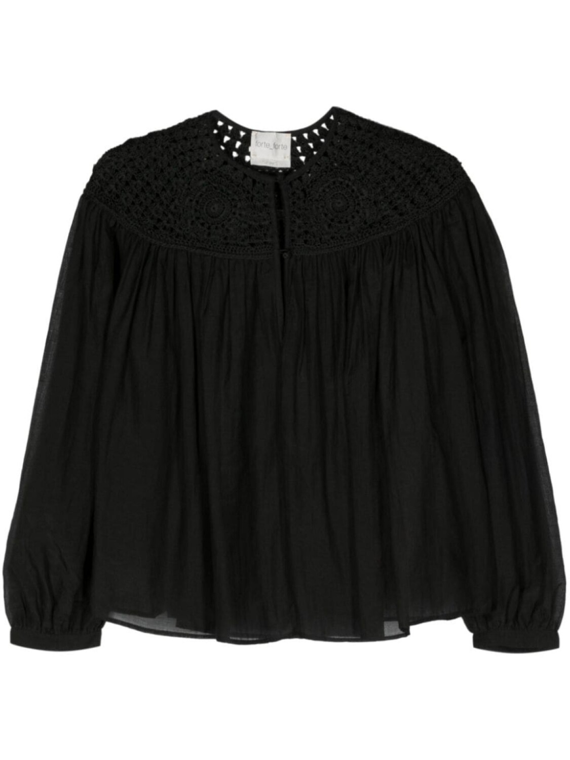 Блуза из хлопка со вставками крючком Forte Forte, черный
Блуза из хлопка со вставками крючком Forte Forte, черный