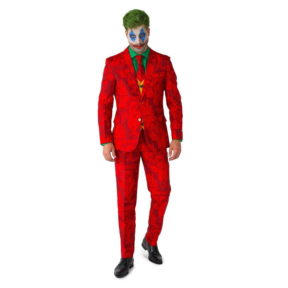 Мужской костюм Suitmeister DC Comics Scarlet Joker, облегающий костюм для Хэллоуина, новинка, комплект с галстуком, цвет Scarlet Joker
Мужской костюм Suitmeister DC Comics Scarlet Joker, облегающий костюм для Хэллоуина, новинка, комплект с галстуком, цвет Scarlet Joker