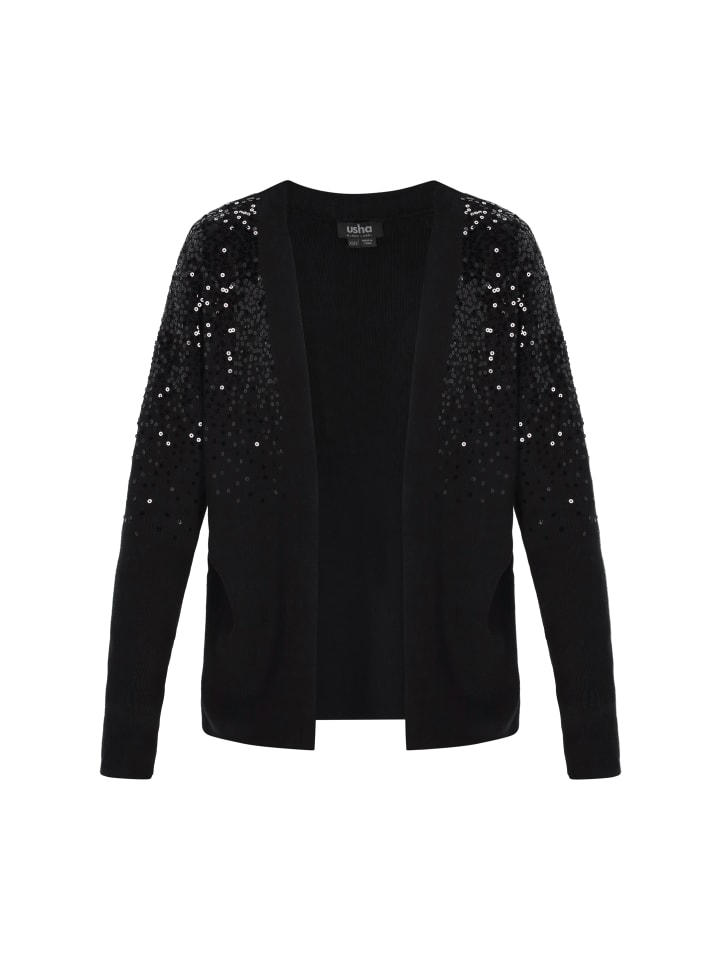 Usha BLACK LABEL Женский кардиган черного цвета
Usha BLACK LABEL Женский кардиган черного цвета
