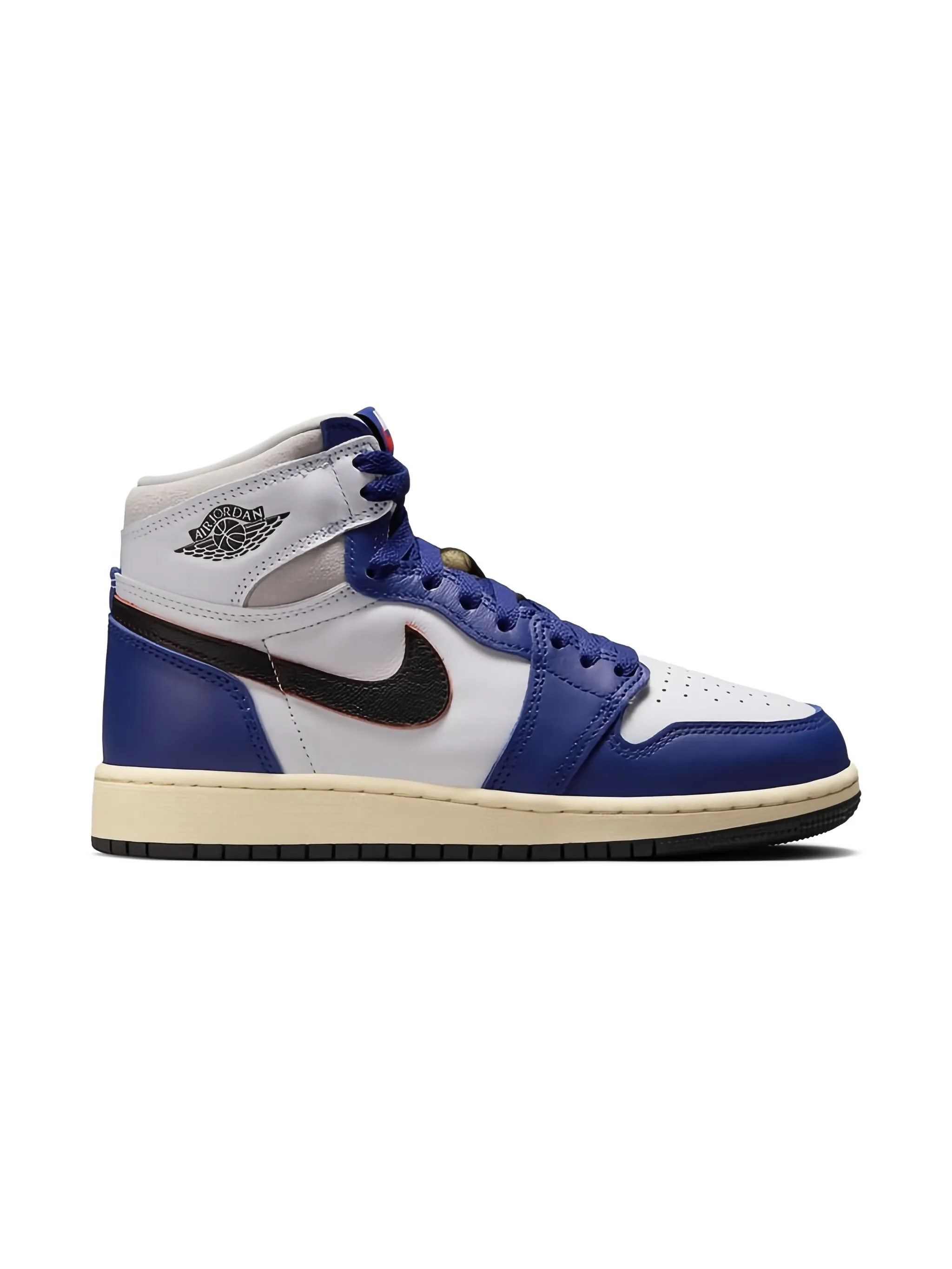 Кроссовки Air Jordan 1 Retro High OG White/Black/Neutral Grey/Deep Royal Blue/Muslin Jordan Kids, фиолетовый
Кроссовки Air Jordan 1 Retro High OG White/Black/Neutral Grey/Deep Royal Blue/Muslin Jordan Kids, фиолетовый