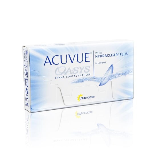 Линзы двухнедельные -6,00 кривизна 8,4, 6 шт. Acuvue, Oasys, бесцветный
Линзы двухнедельные -6,00 кривизна 8,4, 6 шт. Acuvue, Oasys, бесцветный