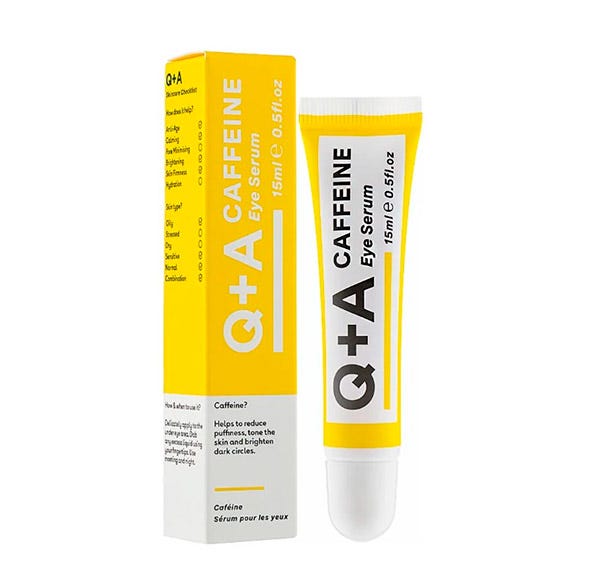 Крем для кожи вокруг глаз с кофеином от темных кругов Q+A, 15 мл
Крем для кожи вокруг глаз с кофеином от темных кругов Q+A, 15 мл