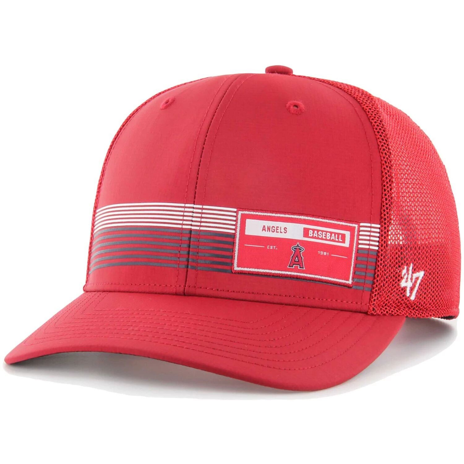 Мужская красная регулируемая кепка с дальномером brrr Trucker '47 Los Angeles Angels
Мужская красная регулируемая кепка с дальномером brrr Trucker '47 Los Angeles Angels