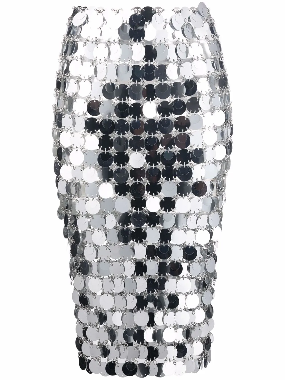 Юбка миди с пайетками Rabanne, серый
Юбка миди с пайетками Rabanne, серый