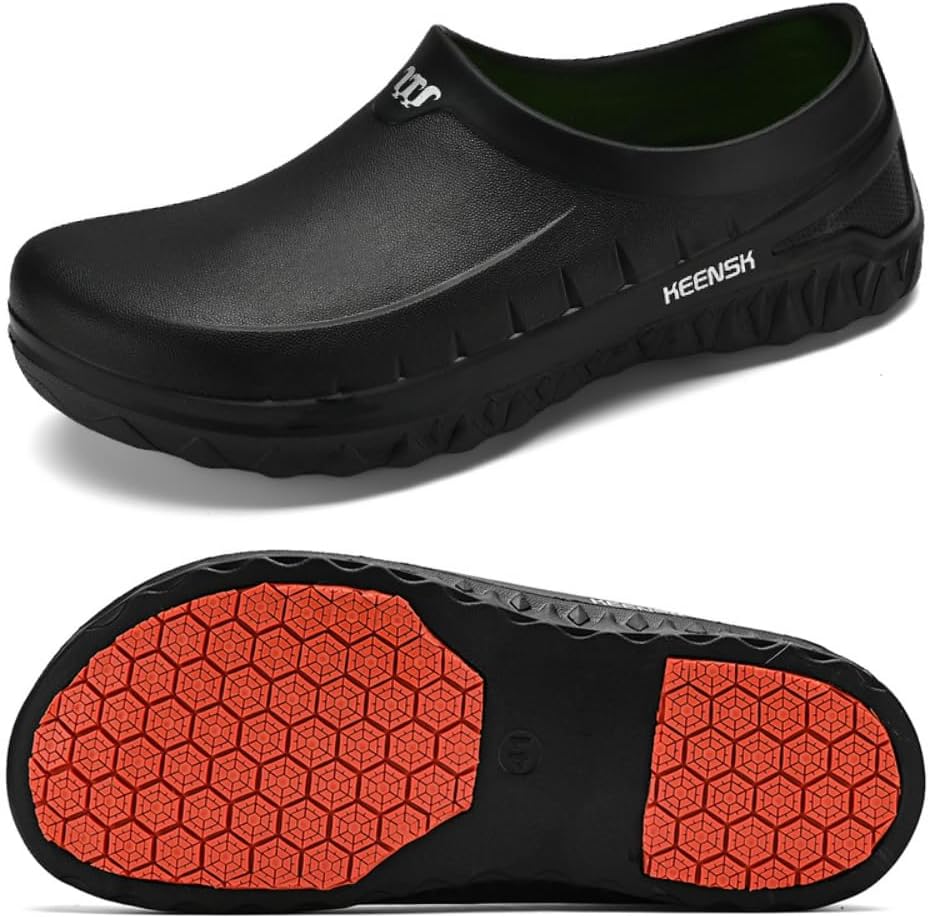 Мужские и женские кухонные туфли HiGropcore, водонепроницаемые, противоскользящие, легко чистящиеся, с широким носком, удобные и легкие обувь, черный
Мужские и женские кухонные туфли HiGropcore, водонепроницаемые, противоскользящие, легко чистящиеся, с широким носком, удобные и легкие обувь, черный