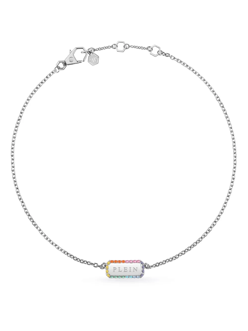 Колье с кристаллами Philipp Plein, серебяный
Колье с кристаллами Philipp Plein, серебяный