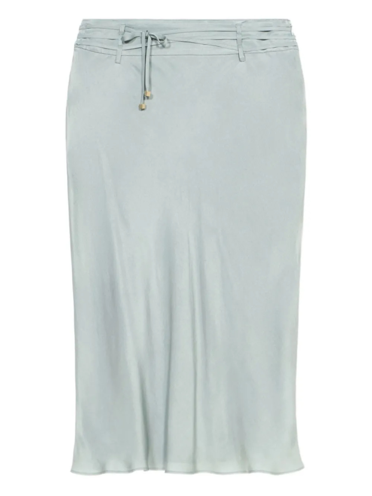 Атласная юбка миди Blumarine, серый 
Атласная юбка миди Blumarine, серый