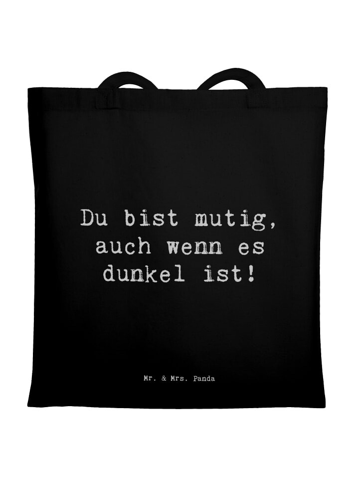 Сумка Mr. & Mrs. Panda Tragetasche Spruch Angst vor Dunkelheit überwin..., черный 
Сумка Mr. & Mrs. Panda Tragetasche Spruch Angst vor Dunkelheit überwin..., черный