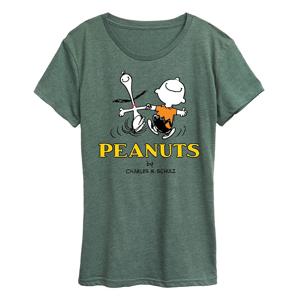 Женская футболка с логотипом Peanuts Charlie Snoopy и графическим рисунком Licensed Character, цвет Heather Green
Женская футболка с логотипом Peanuts Charlie Snoopy и графическим рисунком Licensed Character, цвет Heather Green