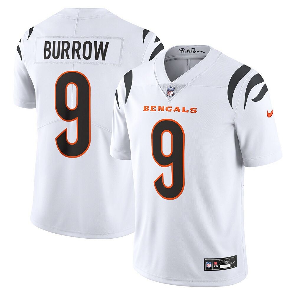 Мужская белая майка Nike Joe Burrow Cincinnati Bengals Vapor Untouchable Limited, цвет Bng White
Мужская белая майка Nike Joe Burrow Cincinnati Bengals Vapor Untouchable Limited, цвет Bng White