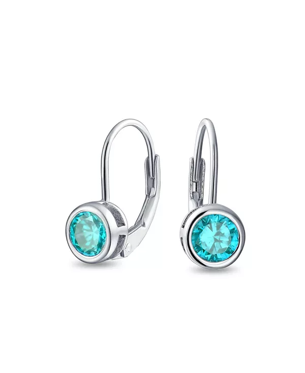 Изящные серьги-подвески с круглой оправой, кубическим цирконием и солитером CZ 0,50 карата, с застежкой-рычагом, покрытые розовым золотом 925 пробы Bling Jewelry, aquamarine
Изящные серьги-подвески с круглой оправой, кубическим цирконием и солитером CZ 0,50 карата, с застежкой-рычагом, покрытые розовым золотом 925 пробы Bling Jewelry, aquamarine