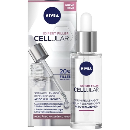 Cellular Filler Гиалуроновая сыворотка-филлер 40 мл Nivea 
Cellular Filler Гиалуроновая сыворотка-филлер 40 мл Nivea