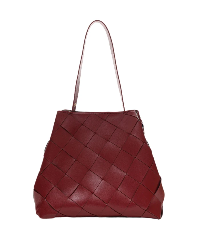 Плетеная сумка "Флоренция" бордово-золотого цвета Nãºnoo, красный
Плетеная сумка "Флоренция" бордово-золотого цвета Nãºnoo, красный