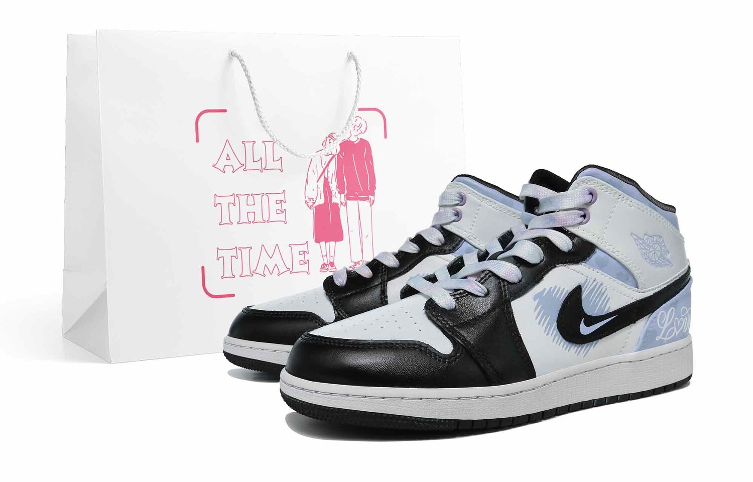 Кроссовки Air Jordan 1 Vintage Basketball Shoes Women's Mid-top Black/White, цвет Light Lavender
Кроссовки Air Jordan 1 Vintage Basketball Shoes Women's Mid-top Black/White, цвет Light Lavender