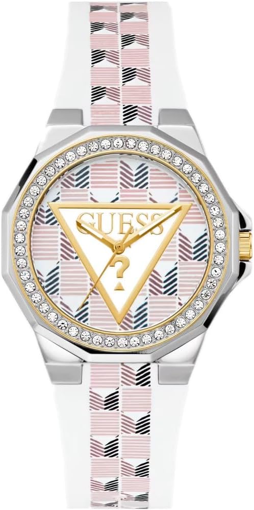 GUESS Белые аналоговые кожаные часы
GUESS Белые аналоговые кожаные часы