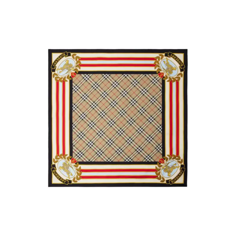 Burberry Клетчатый квадратный платок, Khaki
Burberry Клетчатый квадратный платок, Khaki