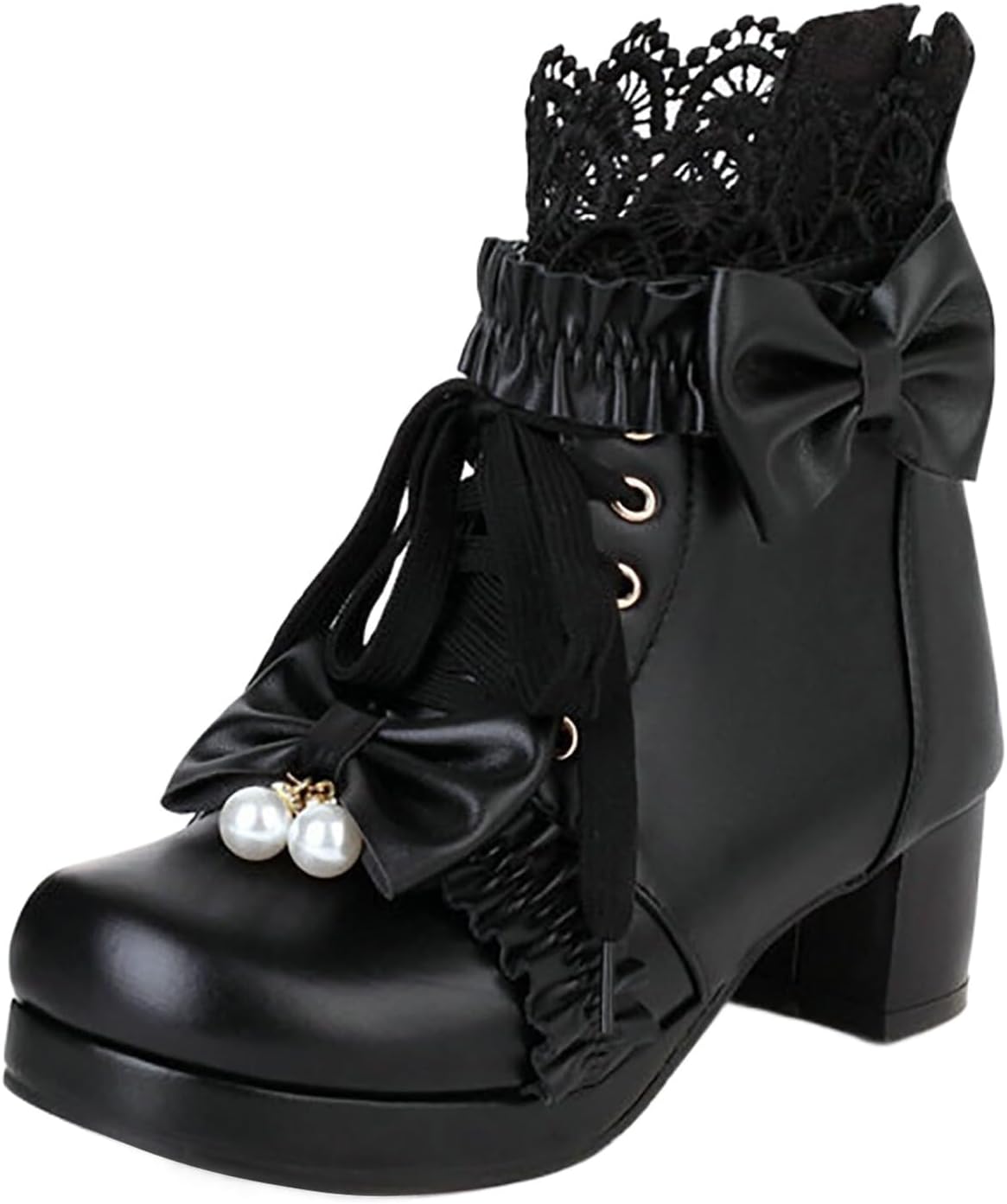 Готические платформенные ботильоны на шнуровке с массивным высоким каблуком, с бантом, для косплея, с молнией, панк-обувь Generic, черный
Готические платформенные ботильоны на шнуровке с массивным высоким каблуком, с бантом, для косплея, с молнией, панк-обувь Generic, черный