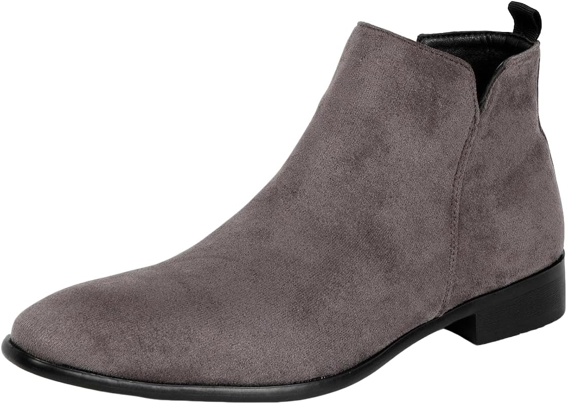 Мужские замшевые челси Santimon Классические ботинки без шнуровки Для повседневной и официальной носки Удобные и легкие ботильоны, серый
Мужские замшевые челси Santimon Классические ботинки без шнуровки Для повседневной и официальной носки Удобные и легкие ботильоны, серый
