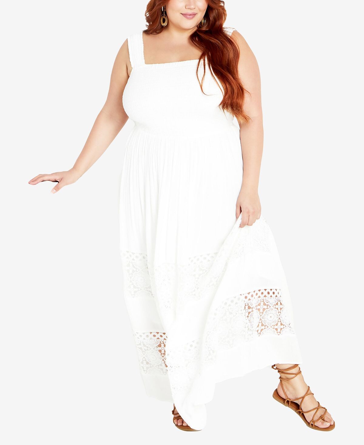 Модное пляжное платье макси больших размеров City Chic
Модное пляжное платье макси больших размеров City Chic