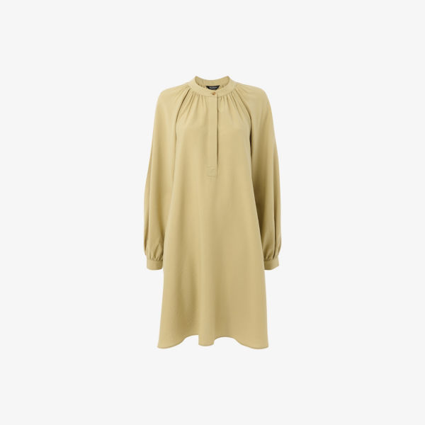 Платье мини Whistles свободного кроя с пуговицами и сборками, зеленый
Платье мини Whistles свободного кроя с пуговицами и сборками, зеленый