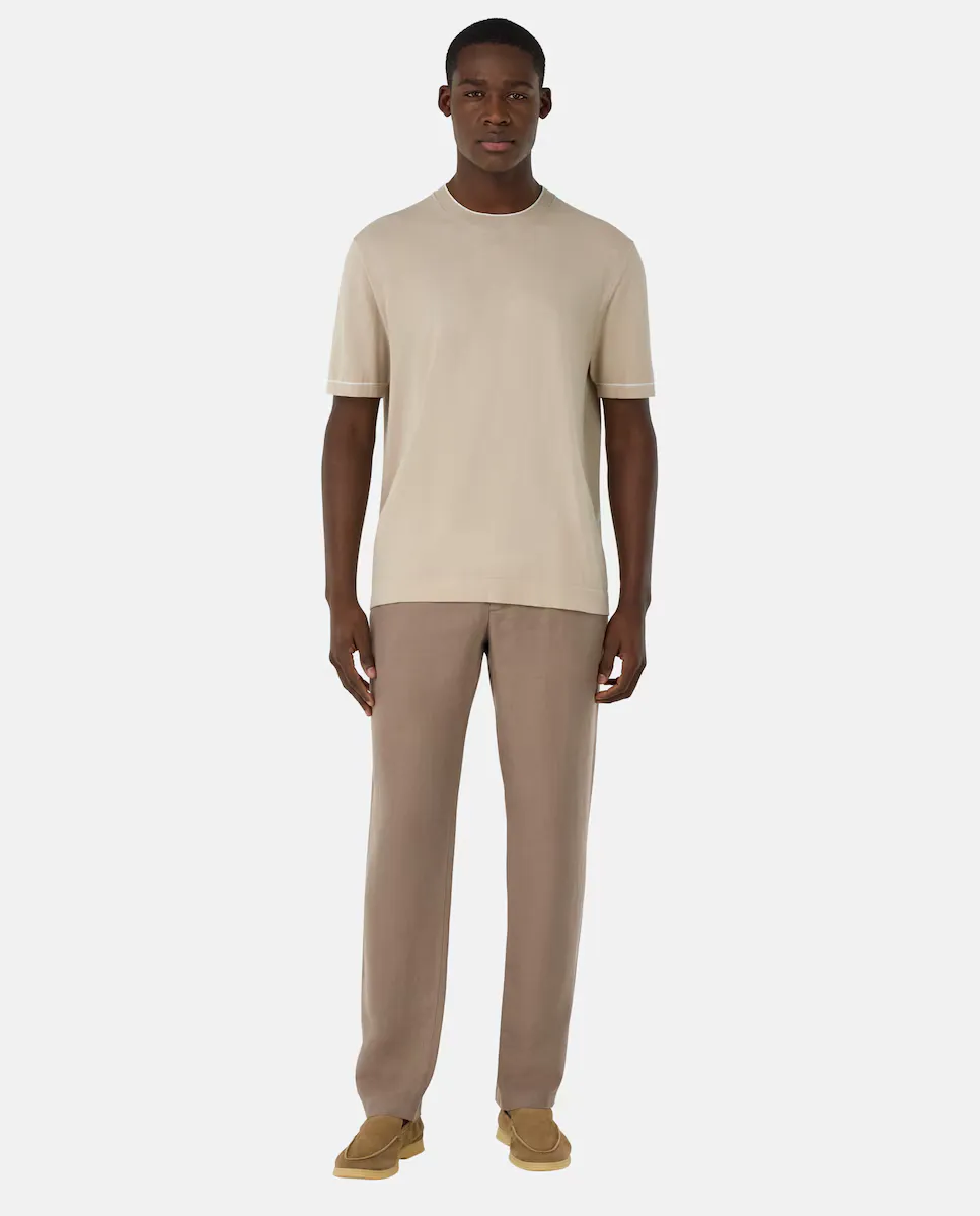 Городские брюки из льна Boggi Milano, цвет Topo 
Городские брюки из льна Boggi Milano, цвет Topo