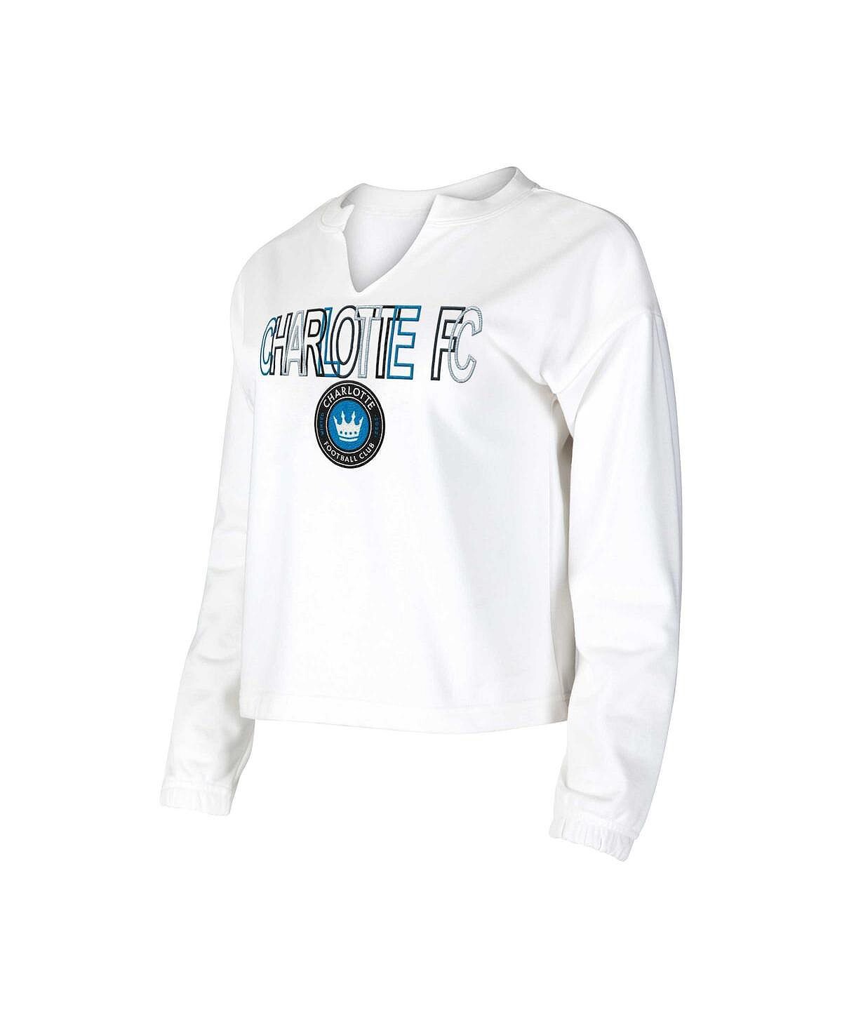 Женская белая футболка с длинным рукавом Charlotte FC Sunray Notch Neck Concepts Sport, белый
Женская белая футболка с длинным рукавом Charlotte FC Sunray Notch Neck Concepts Sport, белый
