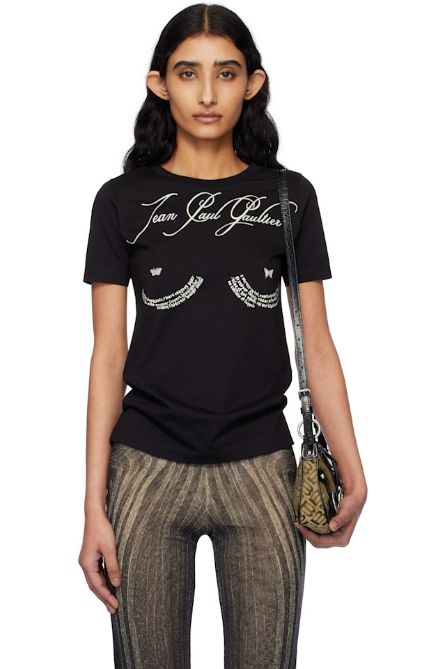 Футболка с поэтической татуировкой Jean Paul Gaultier, черный
Футболка с поэтической татуировкой Jean Paul Gaultier, черный