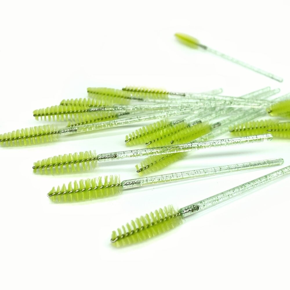 ForMe, Кисточка для ресниц нейлоновая, блестки зеленые (упаковка 50 шт.)
ForMe, Кисточка для ресниц нейлоновая, блестки зеленые (упаковка 50 шт.)