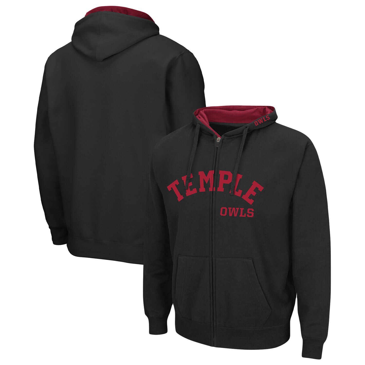 Мужская толстовка с молнией во всю длину Colosseum Black Temple Owls Arch & Team Logo 3.0
Мужская толстовка с молнией во всю длину Colosseum Black Temple Owls Arch & Team Logo 3.0
