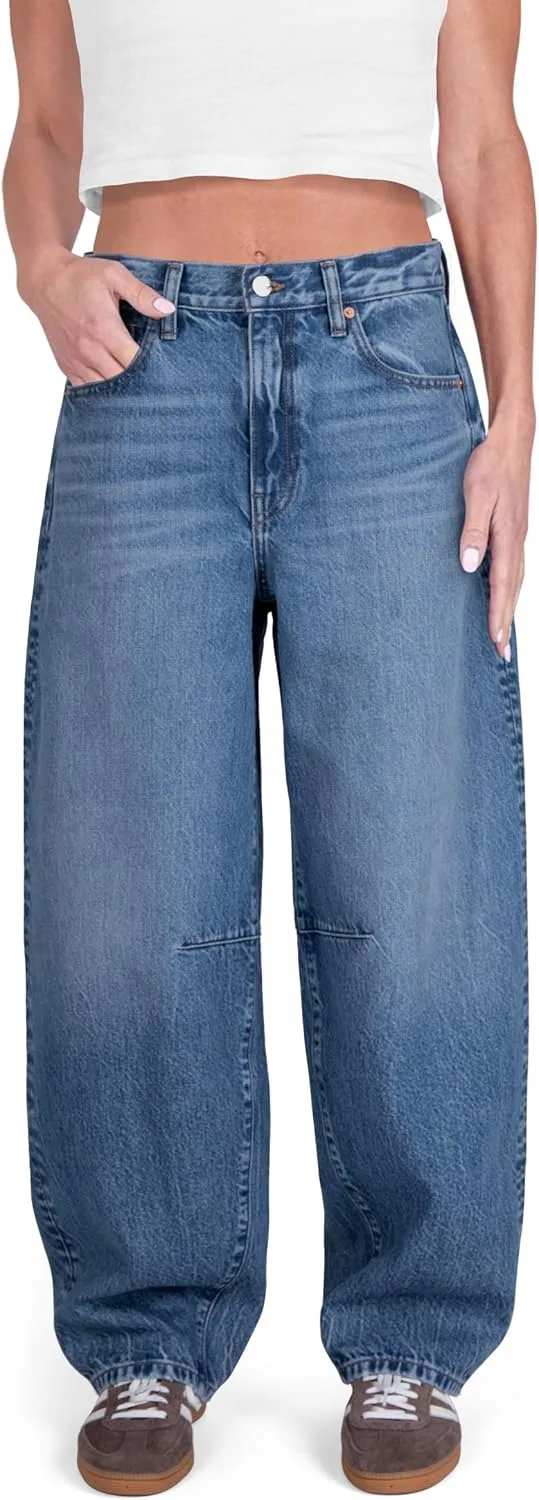 Женские джинсы baggy barrel с широкими штанинами mid rise CAKE THE LABEL
Женские джинсы baggy barrel с широкими штанинами mid rise CAKE THE LABEL