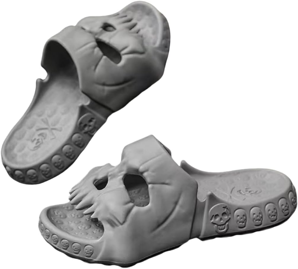 FSwinder Skull Ghost Slides, спортивные сандалии, противоскользящие облачные тапочки для мужчин и женщин, удобные домашние туфли с открытым носком, домашние туфли для открытого пальца, Хэллоуин Skull Slides, толстые мягкие туфли для душа, серый
FSwinder Skull Ghost Slides, спортивные сандалии, противоскользящие облачные тапочки для мужчин и женщин, удобные домашние туфли с открытым носком, домашние туфли для открытого пальца, Хэллоуин Skull Slides, толстые мягкие туфли для душа, серый
