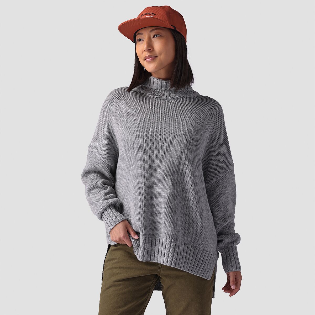 Расслабленный водолазка свитер Stoic, серый
Расслабленный водолазка свитер Stoic, серый