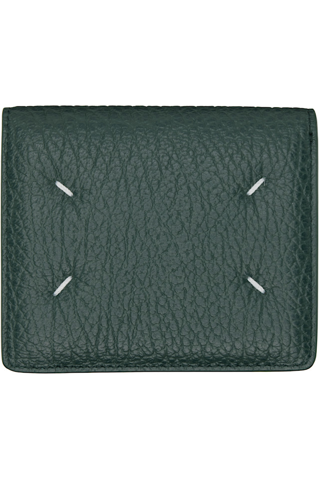 Maison Margiela Зеленый карманный кошелек с четырьмя стежками
Maison Margiela Зеленый карманный кошелек с четырьмя стежками