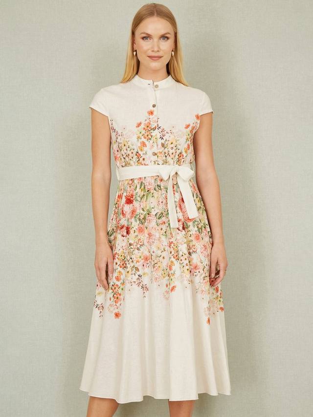 Цветочное платье-мириор с юбкой-колокол Yumi, White
Цветочное платье-мириор с юбкой-колокол Yumi, White