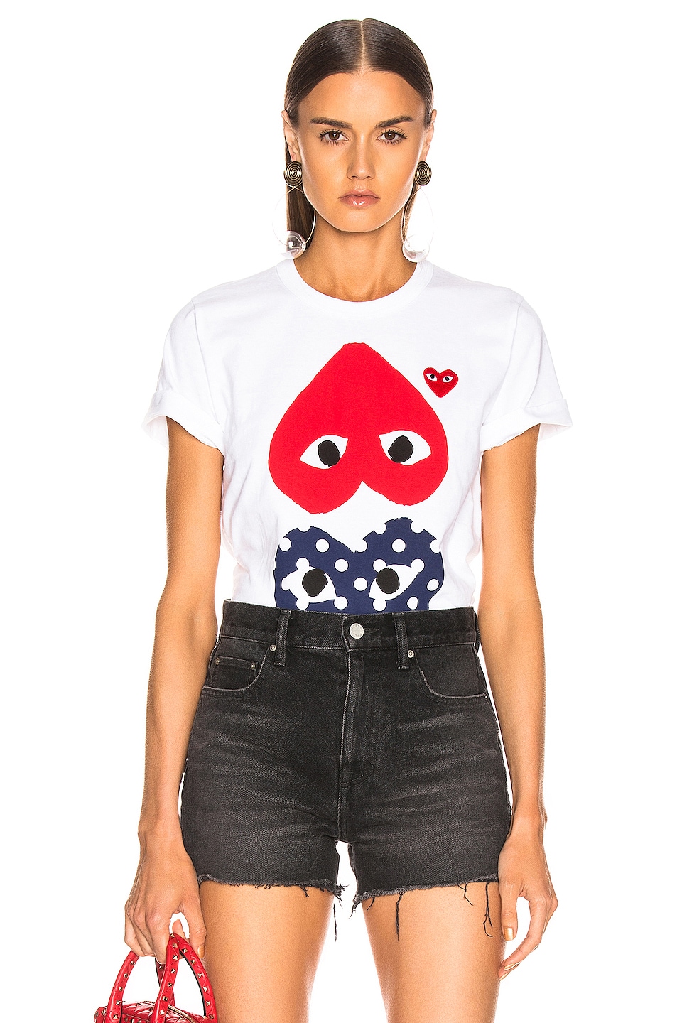 Футболка с логотипом и эмблемой COMME des GARCONS PLAY, белый
Футболка с логотипом и эмблемой COMME des GARCONS PLAY, белый