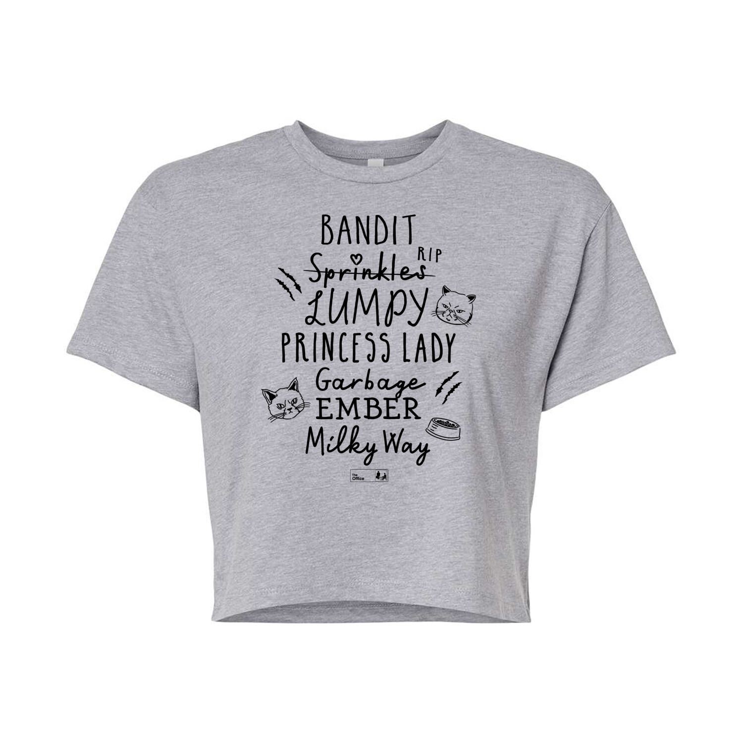 Укороченная футболка The Office Angela's Cats для подростков Licensed Character, серый
Укороченная футболка The Office Angela's Cats для подростков Licensed Character, серый