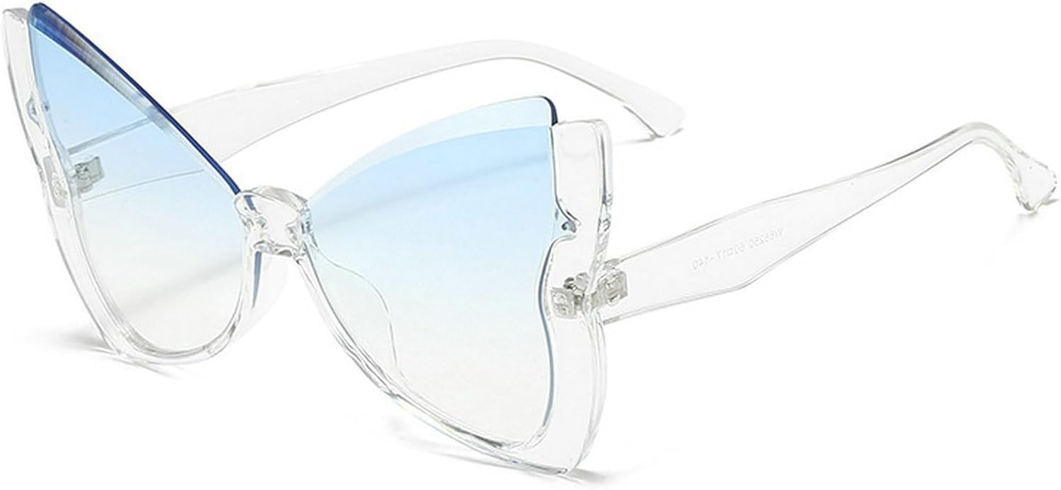 Роскошные солнцезащитные очки в форме бабочки для женщин, винтажные солнцезащитные очки большого размера с градиентным переходом цвета, женские очки в полуободковой оправе mincl, Clear Blue
Роскошные солнцезащитные очки в форме бабочки для женщин, винтажные солнцезащитные очки большого размера с градиентным переходом цвета, женские очки в полуободковой оправе mincl, Clear Blue