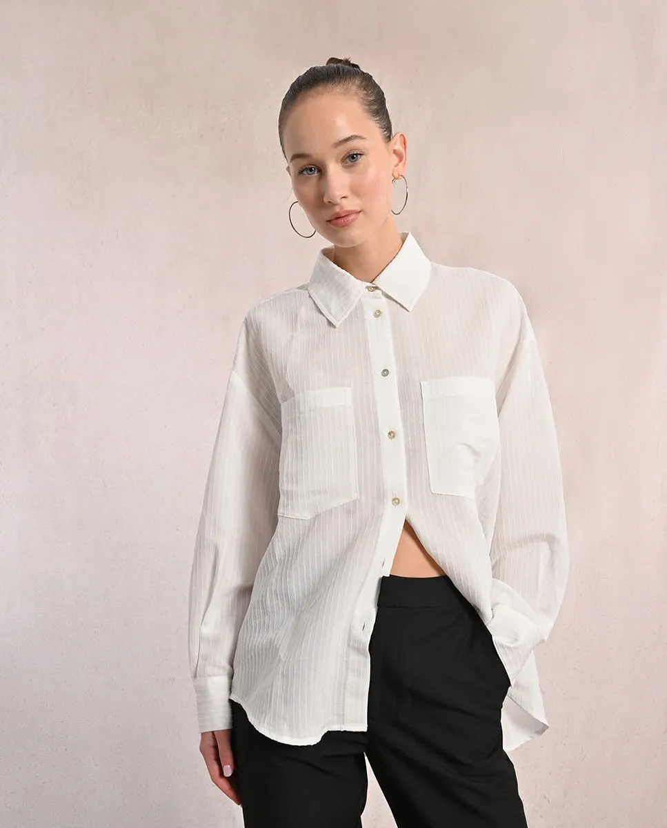 Женская рубашка с длинным рукавом и асимметричным кроем Molly Bracken, белый
Женская рубашка с длинным рукавом и асимметричным кроем Molly Bracken, белый