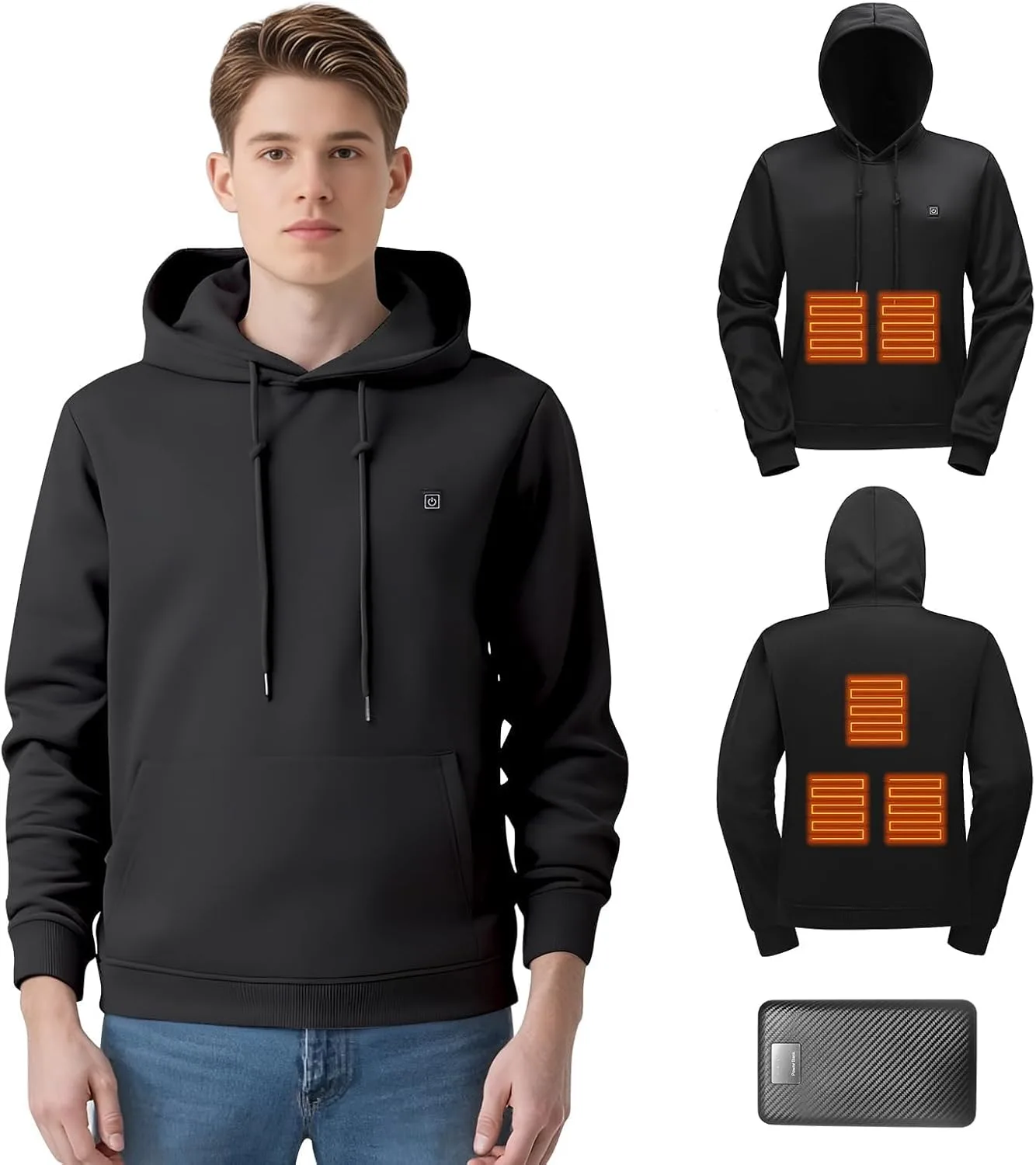 Мужской подогреваемый худи с аккумулятором, легкая зимняя куртка CHANGEOWN
Мужской подогреваемый худи с аккумулятором, легкая зимняя куртка CHANGEOWN