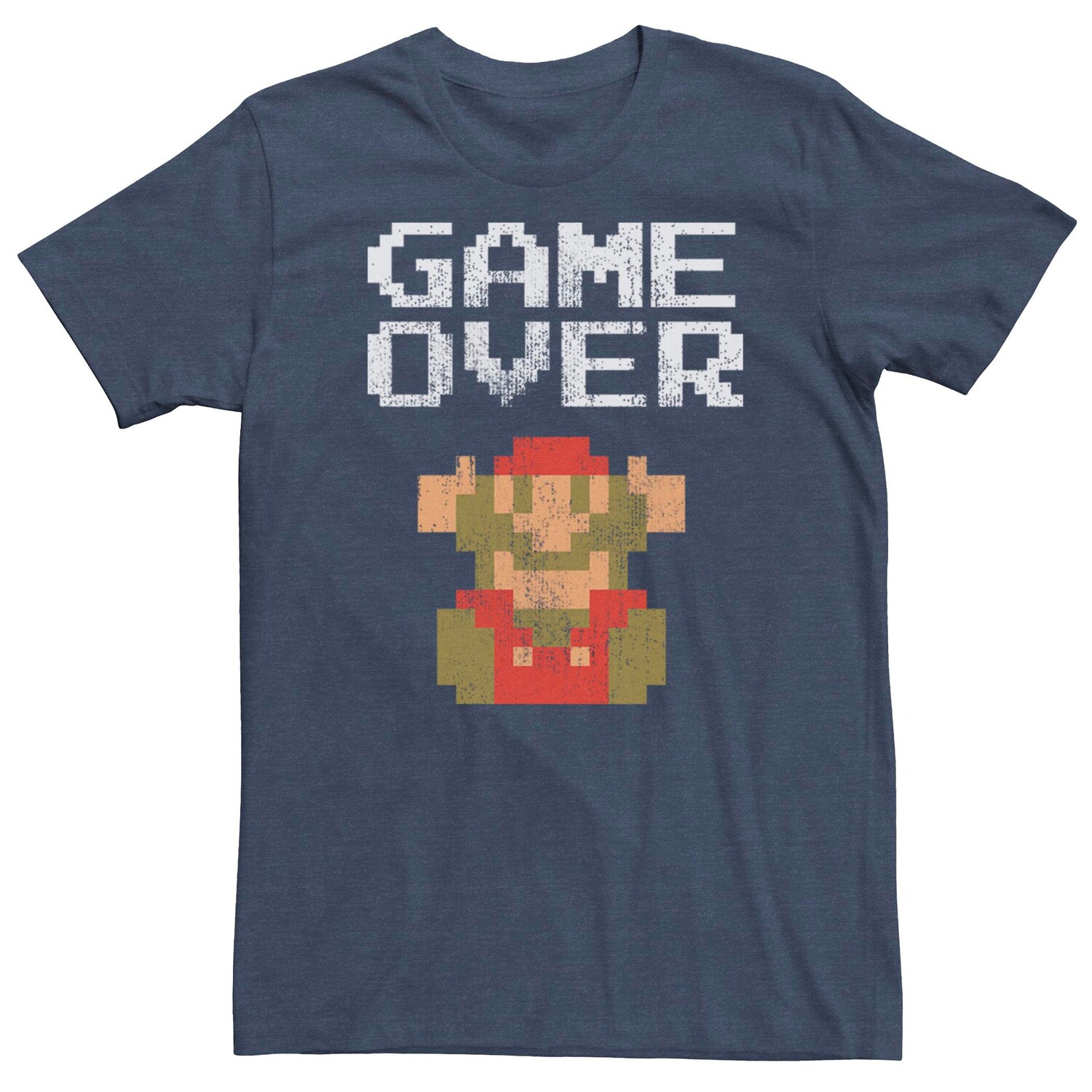 Мужская футболка с короткими рукавами в стиле ретро Nintendo Super Mario Game Over Pixel Licensed Character
Мужская футболка с короткими рукавами в стиле ретро Nintendo Super Mario Game Over Pixel Licensed Character