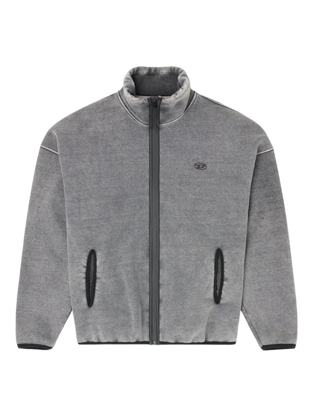 Флисовый свитер на молнии с логотипом DIESEL, серый
Флисовый свитер на молнии с логотипом DIESEL, серый