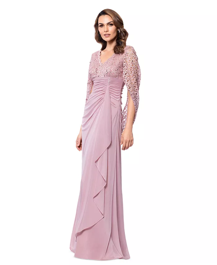 Платье Betsy & Adam Petite с драпировкой и кружевной спинкой B&A By Betsy and Adam, розовый
Платье Betsy & Adam Petite с драпировкой и кружевной спинкой B&A By Betsy and Adam, розовый